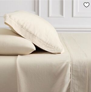 WEST ELM Signature TENCEL™ Linen Sheet Set,Color: Sand, Retail Price $279.00US